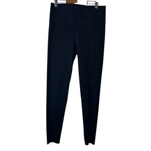 Monoprix Fit France Women's Pants Black Zigzag Hem High Rise Ankle Size‎ L